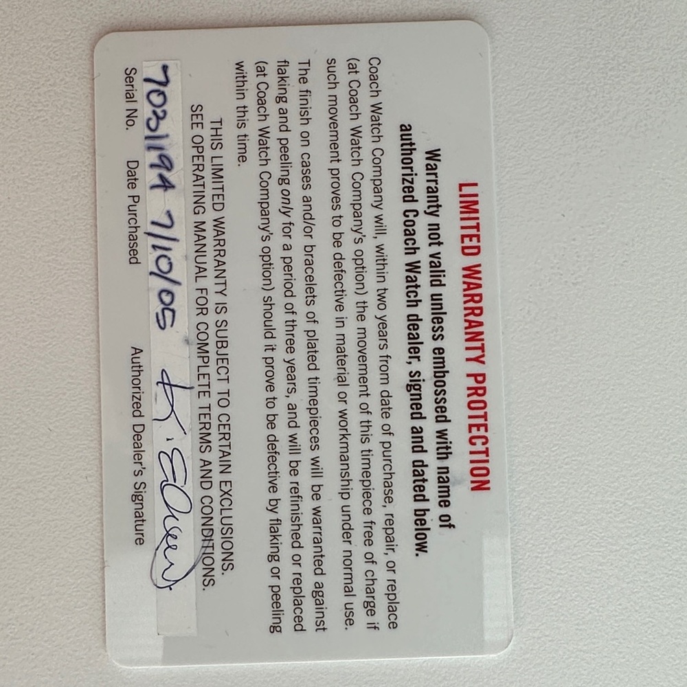 Coach Silver Rectangular Watch With Black Leather… - image 7